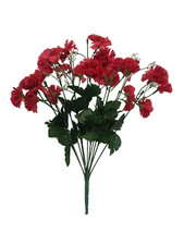 12-Head Artificial Silk Gyps Carnation Bunch for Wedding, Home, Grave, Outdoor