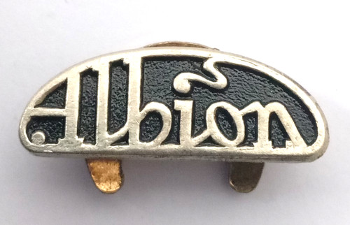 Albion vintage enamel lapel - enamel,