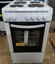 ESSENTIALS CFSEWH18 50 cm Electric Solid Plate Cooker - White