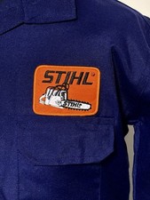 Stihl Badged Chainsaw Tree Work Zip Navy Boiler Suit Overalls Size M 39-41 Inch