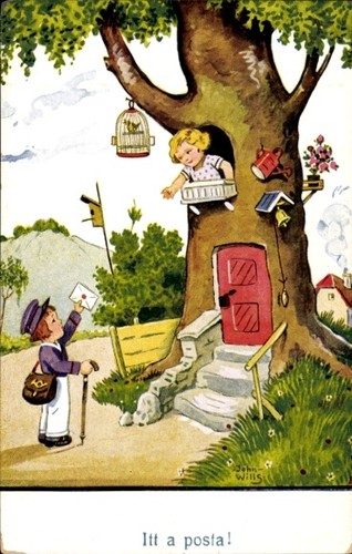 Artist postcard wills - postcard, john