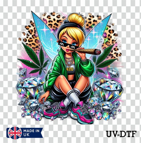 Tinker bell weed cartoon - cartoon, uv
