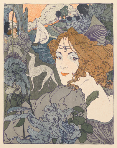 Woman and nature poster art - woman,
