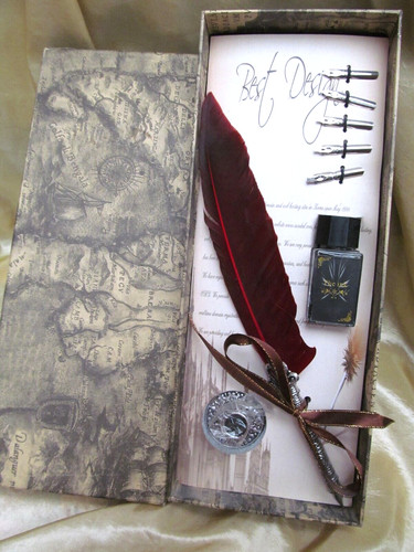 Calligraphy set with - 🪶,
