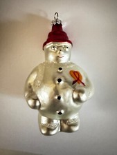 Christopher Radko 1994 FROSTY CARES SIGNED CHRISTMAS ORNAMENT