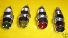 4 LED Indicator  Warning Lights Chrome  Universal  kit car/classic