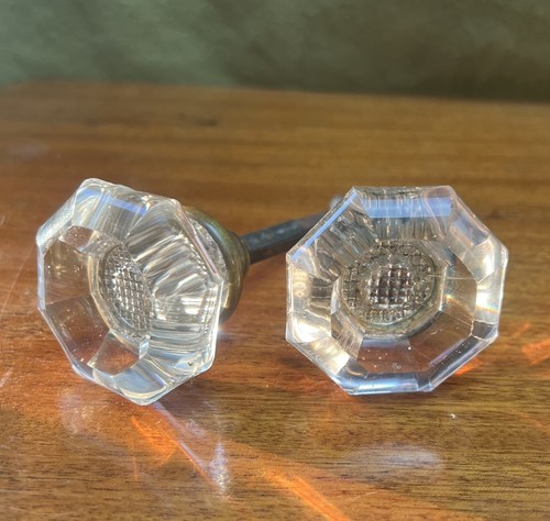 Vintage glass door handles - vintage,