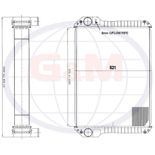 Radiator for jcb wheeled - radiator,
