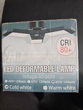 x 3  led Light for Home, Garage, and Bulb E27 foldable. Adjustable. 