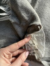 IKEA Grey Patterned Blanket