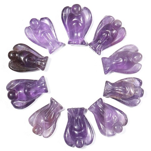 15pcs natural stone - stone, amethyst