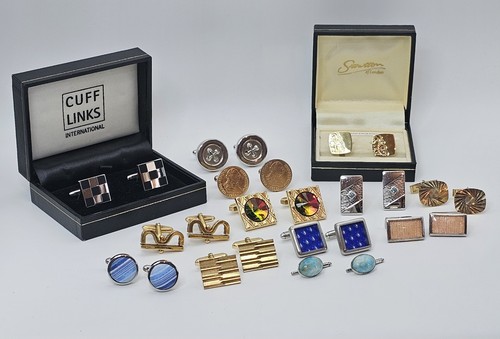 Vintage cufflinks job lot - vintage,