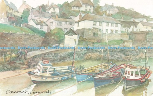 D260669 cornwall coverack town - d260669,