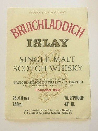 Old scotch whisky bottle label - old,