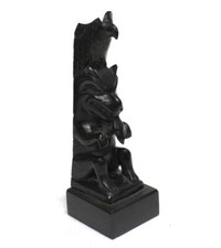 Argillite eagle bear - bear, totem