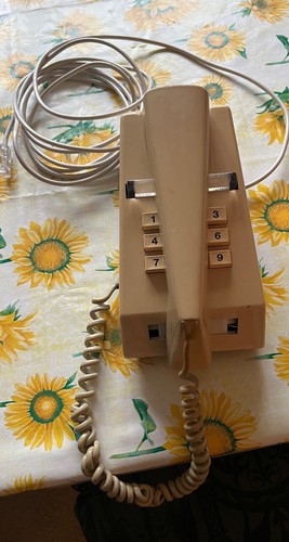 Vintage push button trim phone - vintage,