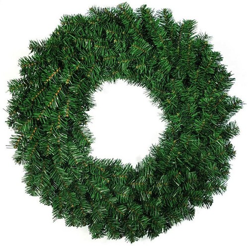 Plain christmas wreath green - christmas,