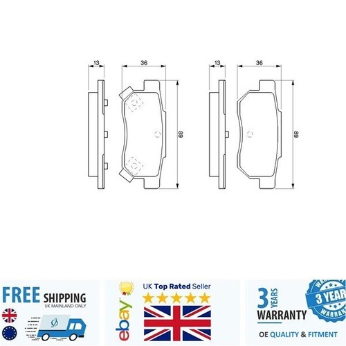 Brake pad set 0986461131 - pad, for