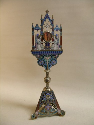Antique cloisonné reliquary - antique,
