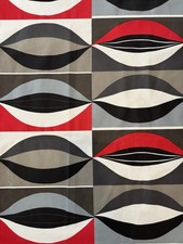 Vintage Scandinavian Fabric Mid Century Graphic Geo Print, Marimekko Shop