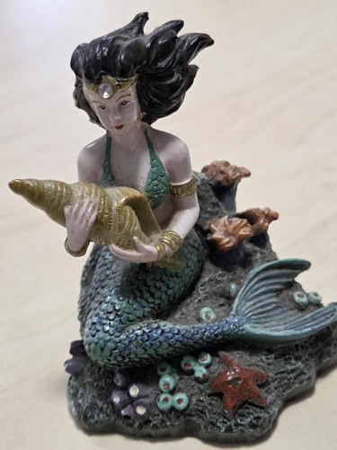 Hand painted mermaid - mermaid, resin