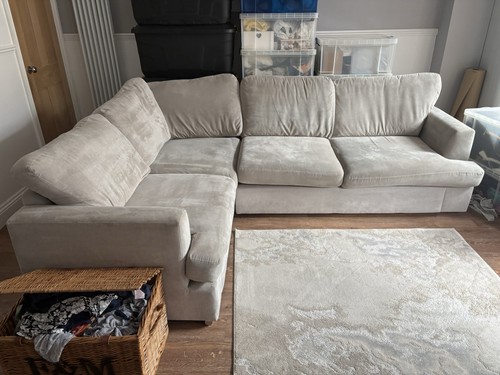 Dfs corner sofa grey large - corner,