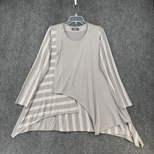 Kekoo grey striped long sleeve - kekoo,