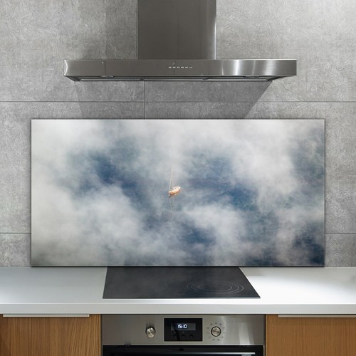 Glass kitchen splashback tile - glass,