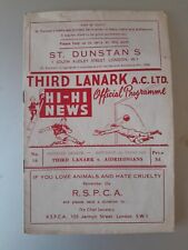 Third Lanark v Airdrieonians