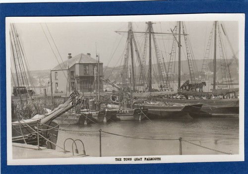 The town quay falmouth fishing - town,