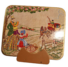  Vintage table mats x 6. Placemats. Embroidery pictures. Sewing. cork backed.