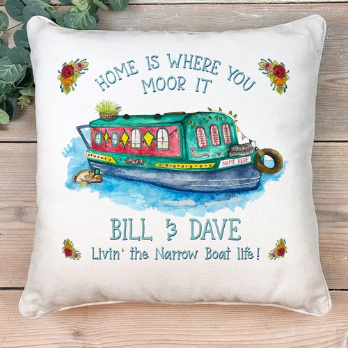 Personalised canal barge - personalised,