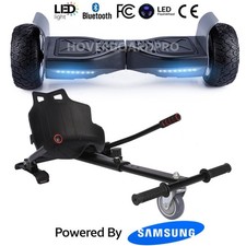 Electric Hoverboard 8.5'' & Go Kart BT Self-Balancing eScooter for All Terrains