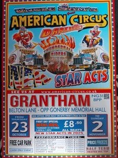 Uncle Sam's American Circus Daredevils Poster A2 Circo Cirque Affiche Plakat