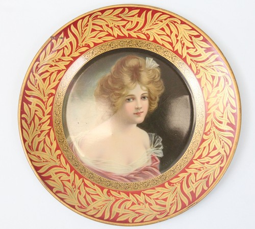 Antique tin litho dresden art - antique,