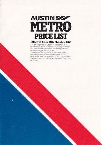 Car price list brochure - brochure,