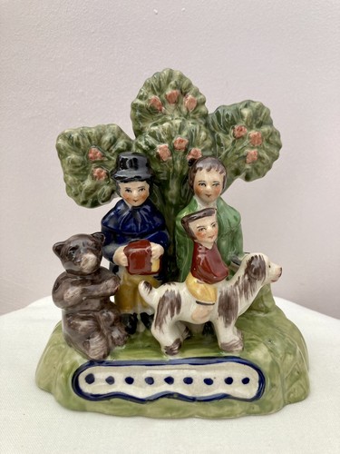 Vintage staffordshire flatback - vintage,