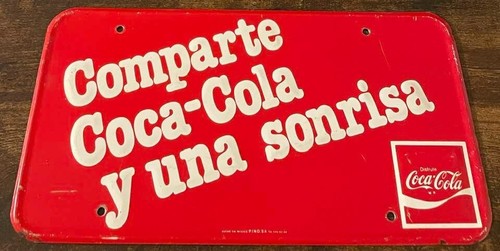 Coke booster license plate - booster,