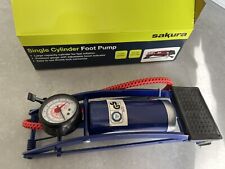 Sakura PG270 Single Cylinder Foot Pump Heavy Duty 52cm Hose Thumb Lock