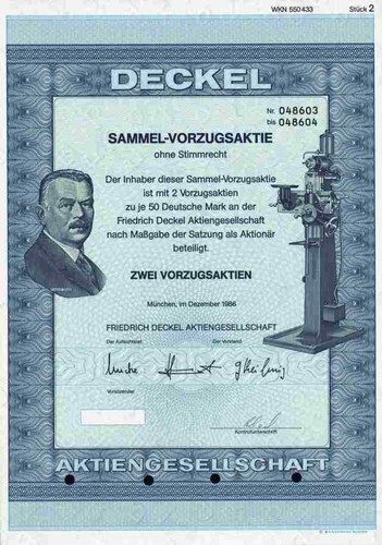 Friedrich deckel 1986 munich - friedrich,