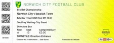 * NORWICH CITY HOME - USED