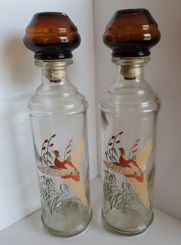 Vintage glass decanter set - vintage,