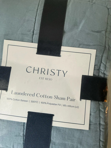Christy laundered cotton sham