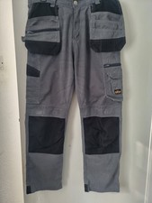 Site Work Trousers W34 L30 Grey, Good Condition