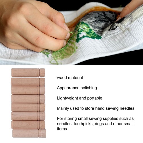 Wooden needle case - wooden, anti