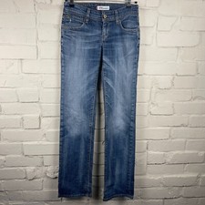 Levi's 570 Jeans Mens W28 L34 Blue Medium Wash Straight Fit Zip Fly Regular