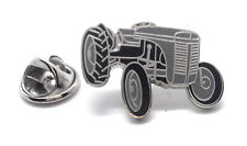 LITTLE Grey fergi Tractor LAPEL Pin Badge FARMING