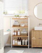 SONGMICS Bamboo Storage Shelf