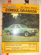 AUTODATA WORKSHOP MANUAL FORD CONSUL GRANADA 72-77 OHC V4 V6 L GL GXL S GHIA GT