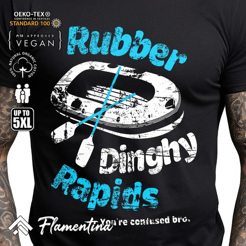 Rubber dinghy rapids - rubber,